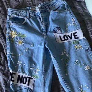 Embroidered Jeans